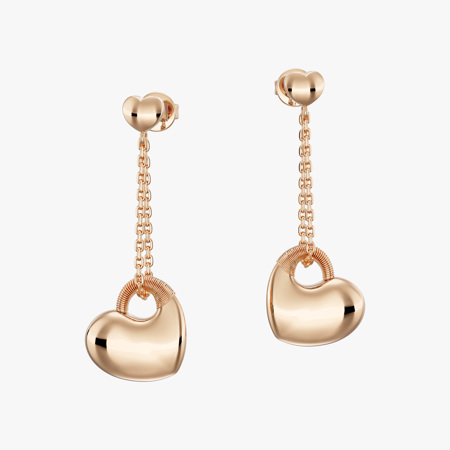 Arinko Long Gold Earrings